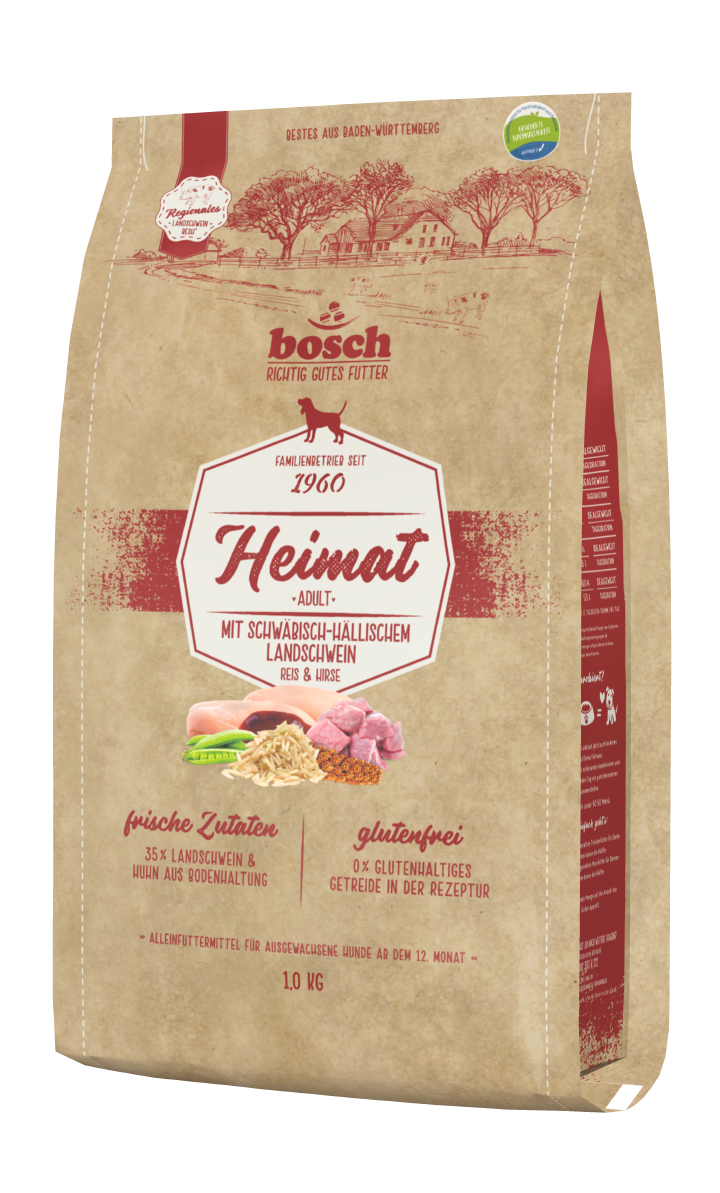 bosch Hunde-Trockenfutter Heimat Adult Schwäbisch Hällisches Landschwein